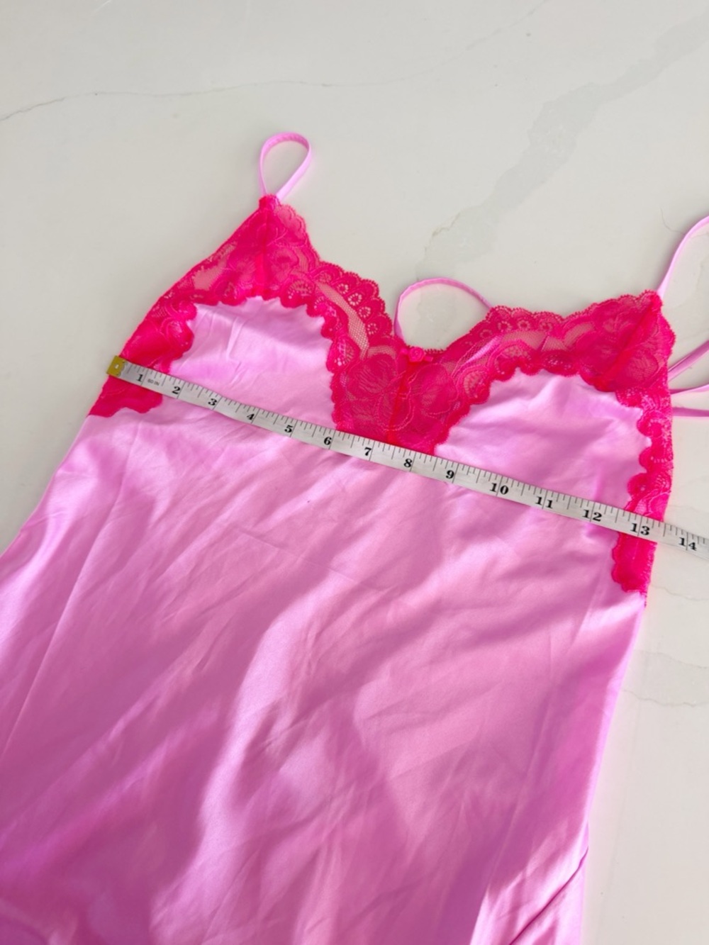 SKIMS Woven Shine Lace Maxi Dress in Neon Orchid Sz S NEW - Picture 6 of 7